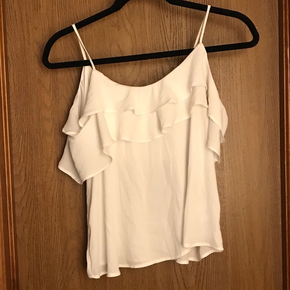 Ruffle off shoulder top